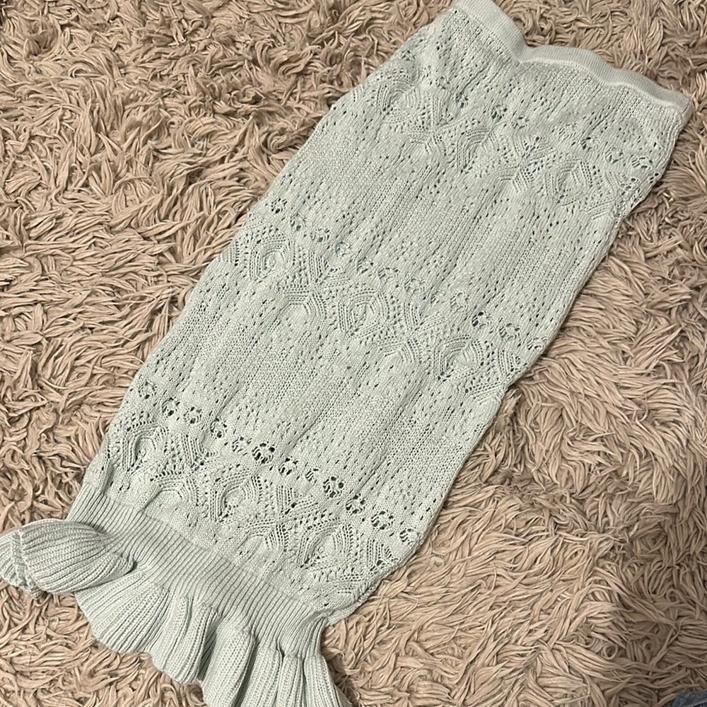 LC Lauren Conrad Mint Knit Skirt - Picture 2 of 3